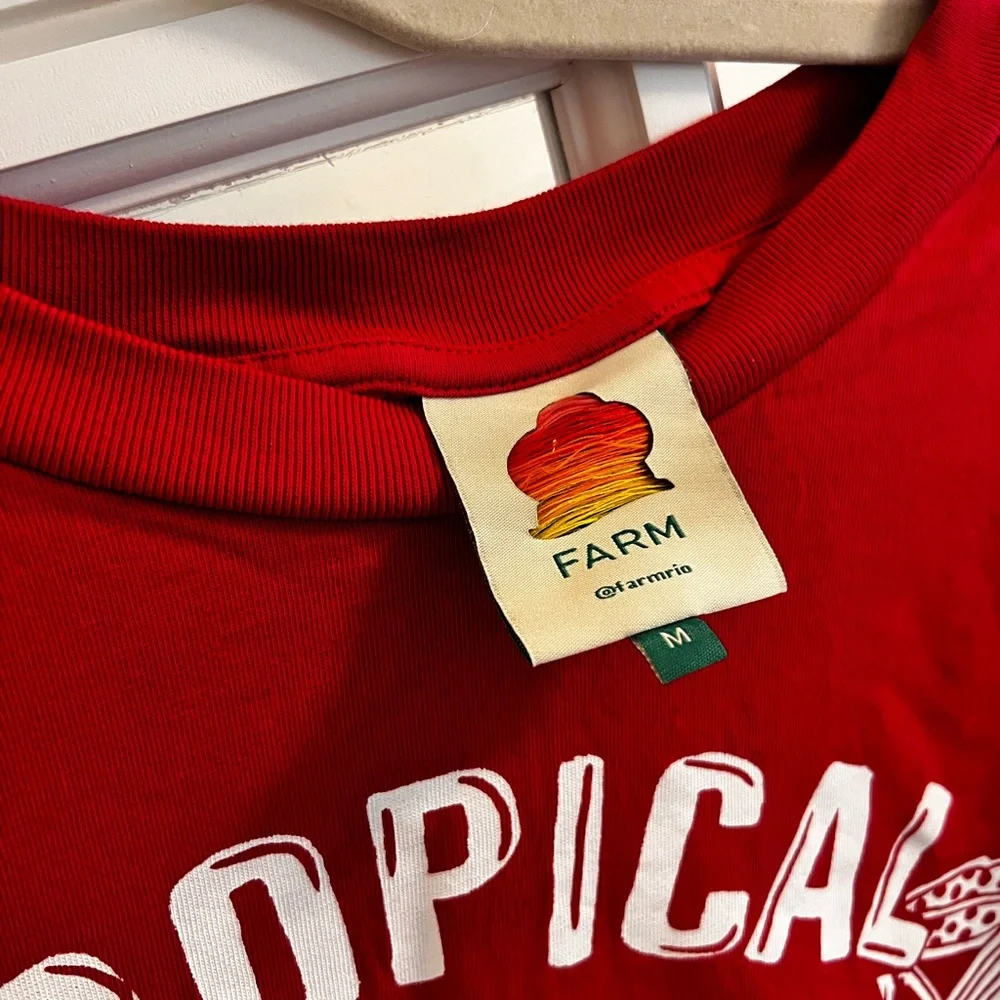 FARM Rio Bold Red Tee - Picture 2 of 2